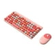 thumbnail image 2 of Teclado colorido inalámbrico de 86 teclas Kit de ratón de 3 teclas Accesorios para PC de escritorio (rosa) Tmvgtek Para estrenar, 2 of 9