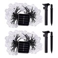thumbnail image 2 of 2 Pcs 50 LED 32FT Crystal Globe Solar String Lights Outdoor Waterproof Solar Lights with 8 Lighting Modes for Garden Yard, 2 of 9