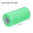 thumbnail image 2 of 6 inch 50 Yards Tulle Ribbon Rolls Pastel Netting Fabric for Gift Wrapping Christmas Wedding, Mint Green, 2 of 5