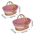 thumbnail image 3 of Birde Girls Flower with Double Folding Handles Easter Basket for Eggs Candy Bath Toy Storage Gift Packing Basket, 3 of 9