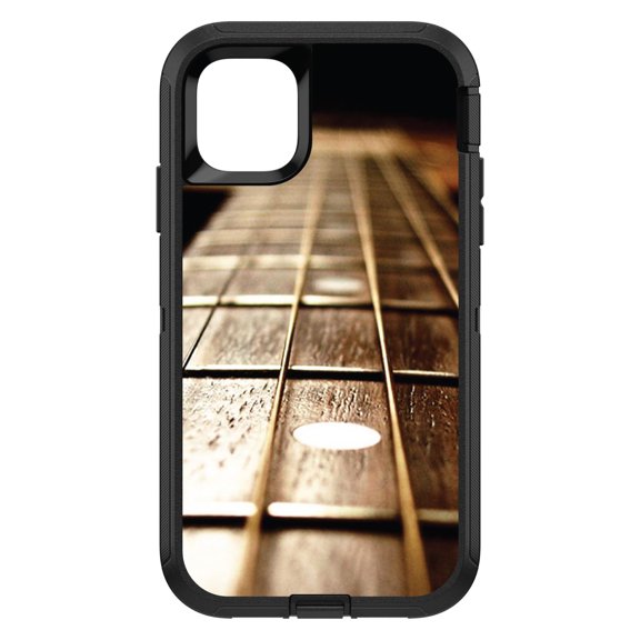 DistinctInk Custom SKIN / DECAL compatible with OtterBox Defender for iPhone 11 Pro MAX (6.5" Screen) - Guitar Strings Neck