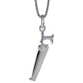 thumbnail image 1 of Sterling Silver Saw Pendant, 1 inch Tall, 1 of 1