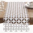 thumbnail image 1 of Saro Lifestyle QX269.S1668B Chemin de Table Collection Buche de Noel Design de Vacances, Argent, 1 of 1