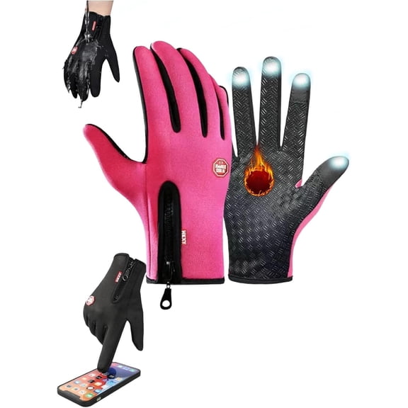 Velura Gloves,Winter Thermal Touch Screen Windproof Gloves, All-Day Warmth, Windproof Waterproof
