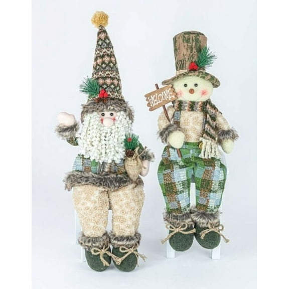 Hanna's Handiworks Camo Santa Dangle Leg Set of 2 Assortment