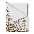 thumbnail image 2 of Mandala Soft Flannel Fleece Blanket, Abstract Art Style Vector Illustration of Mandala Flower on White Background, Cozy Plush for Indoor and Outdoor Use, 70" x 90", Brown and White, by Ambesonne, 2 of 5
