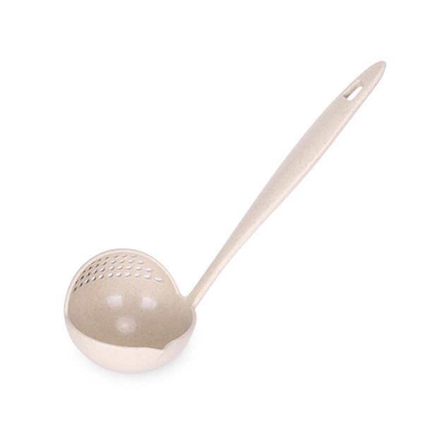 QIFEI Ladle Colander Spoon Multipurpose Wheat Straw Soup Strainer