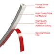 thumbnail image 5 of BE-TOOL Self-adhesive Silica Gel Door Sealing Flexible Strip Weather Stripping Door Seal Strip D-Shape for Kitchens Door Frame & Window Seal (0.23*0.35in, Black), 5 of 8