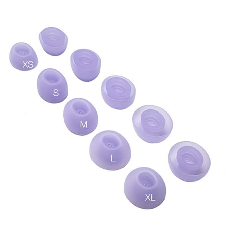 TENNMAK 10X Eartips Replacement for Soundcore P40i Earbuds Purple Earpad * 5 Pairs