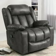 thumbnail image 4 of TEKAMON Large Power Lift Recliner Chair for Elderly with Heat and Massage Leather Electric Recliners Chair For Living Room with Cup Holders, Remote Control (Grey), 4 of 9