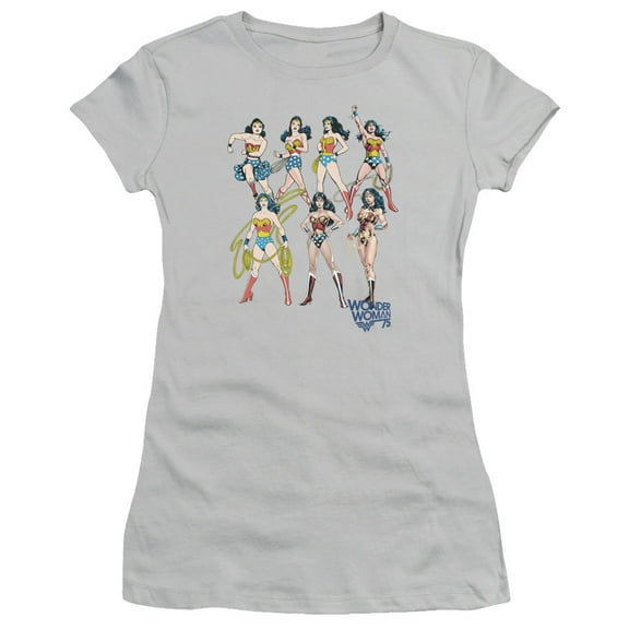 Jla - Decades Later - Juniors Teen Girls Cap Sleeve Shirt - Small