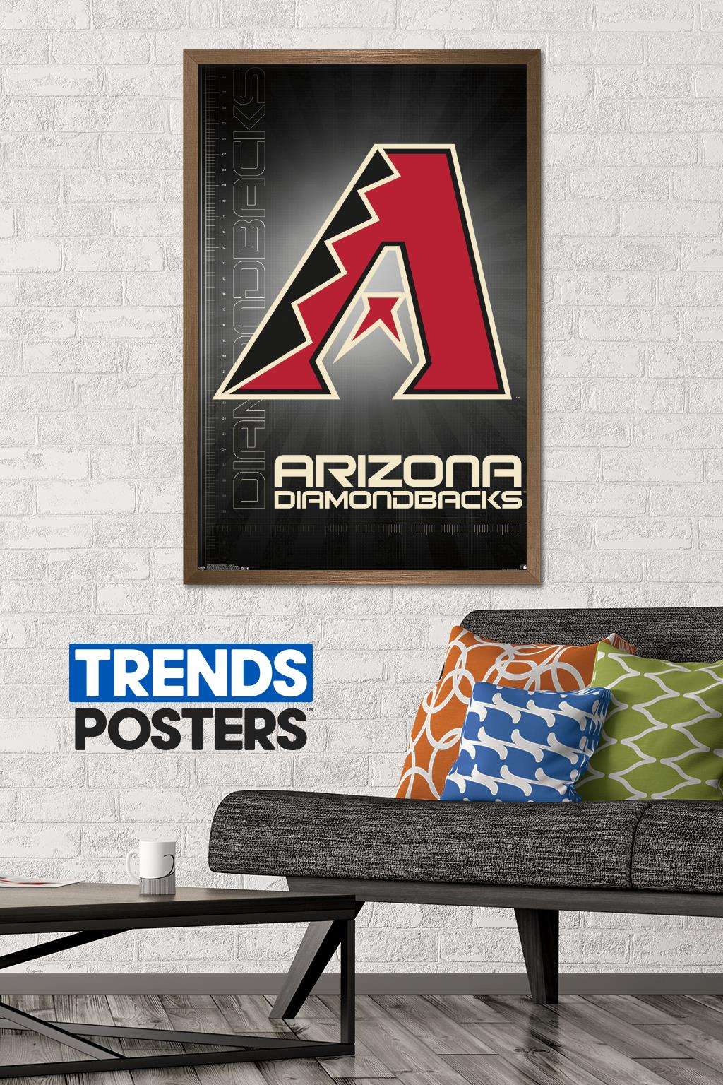 MLB Arizona Diamondbacks - Logo 16 Wall Poster, 22.375" x 34", Framed