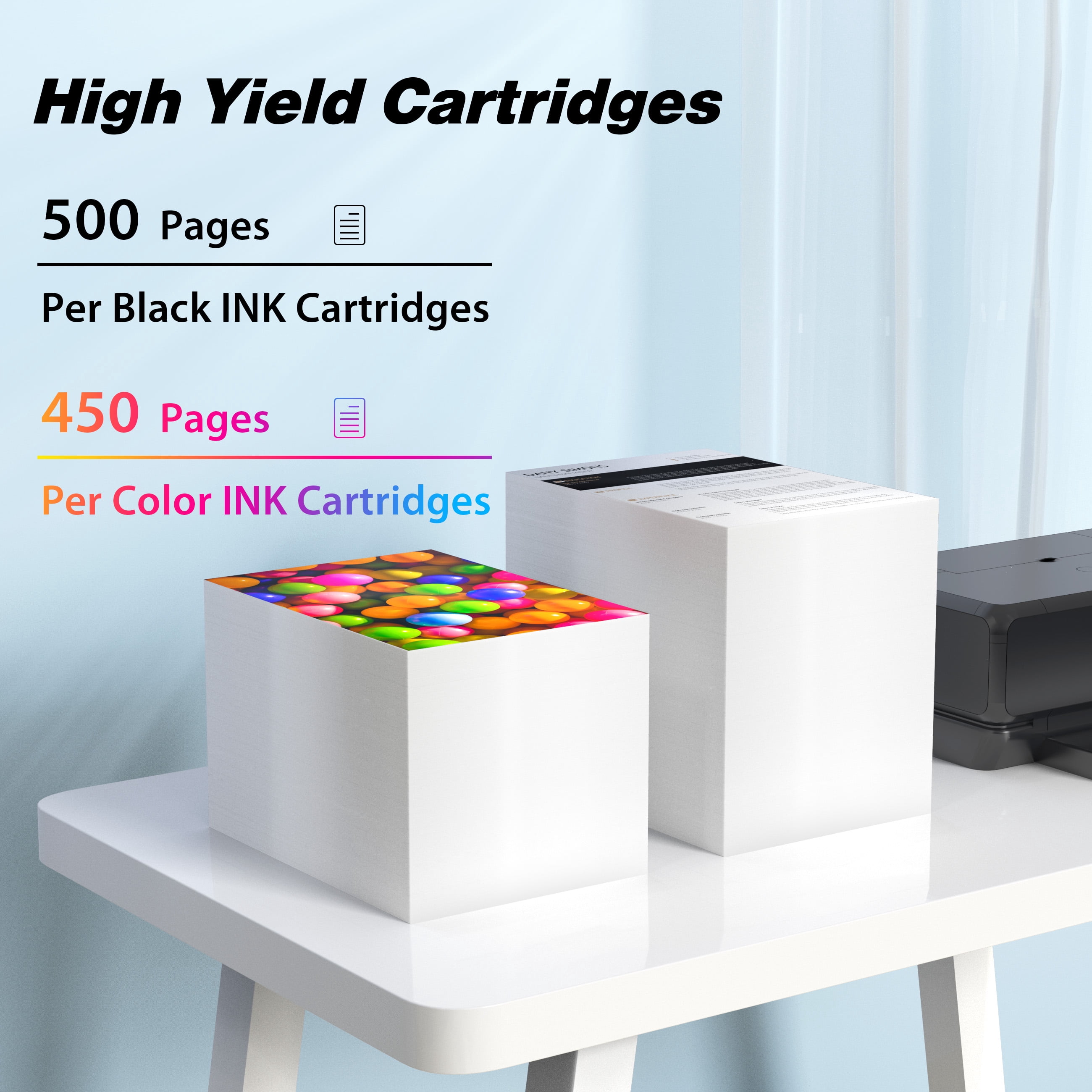 INKFUN 220XL Ink Replacement for Epson 220 Ink Cartridges for Printers for Epson Ink 220 for  Epson XP-4200 XP-4205 Printer (10 Pack)