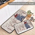 thumbnail image 6 of Winter Snowman Bird Tree Snow Kitchen Rug and Mat Set of 2 Anti Fatigue Non Slip Washable Runner Rugs Floor Mats for Christmas X-mas Holiday Kitchen Laundry Room Home Decor, 6 of 6