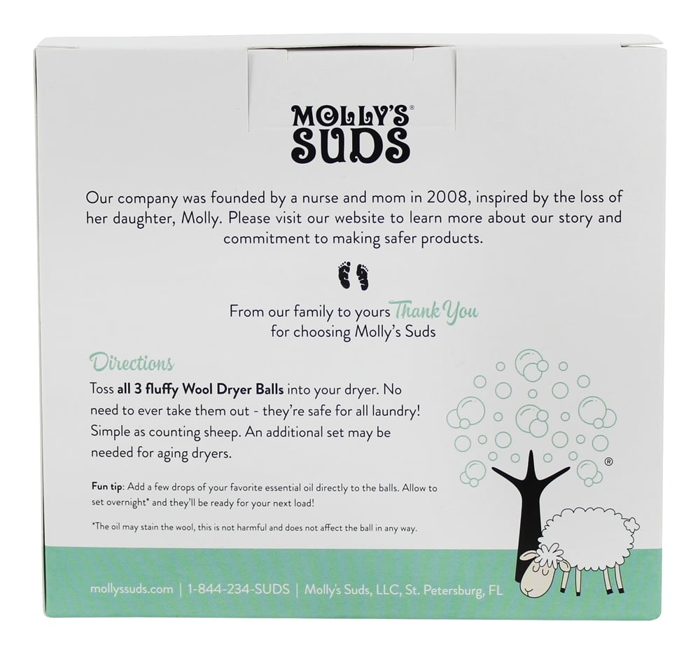 molly suds wool dryer balls