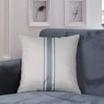 thumbnail image 4 of Grey Striped Outdoor Pillow Covers 18x18 Farmhouse Decorative Grey and White Throw Pillows for Couch Home and Sofa, Set of 2, 4 of 6