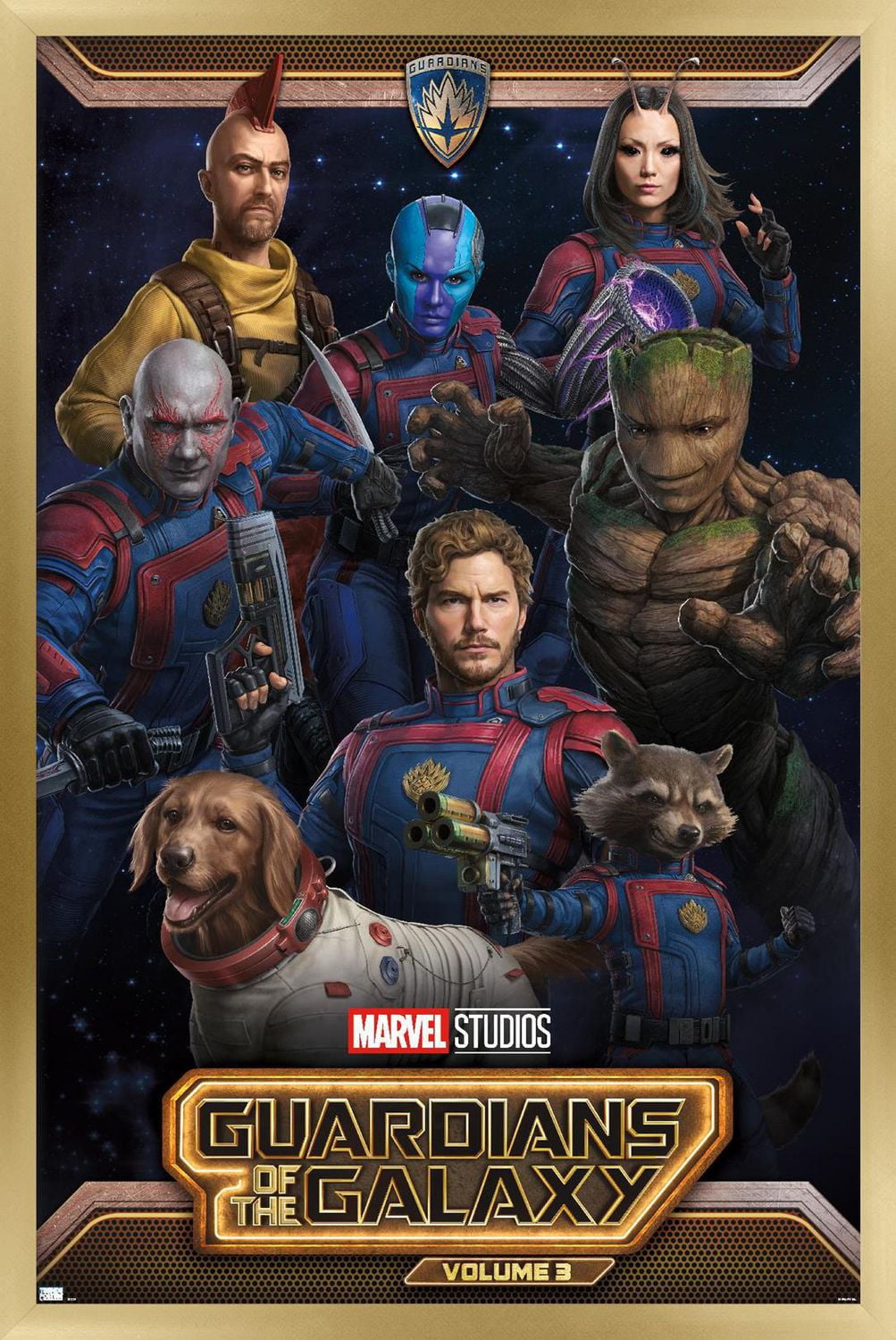 Marvel Guardians of the Galaxy Vol 3 - Group Wall Poster, 22.375" x 34"