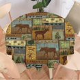 thumbnail image 2 of Rustic Moose Deer Tablecloth, Retro Rustic Vintage Bear Cottage Country Rustic Cabin Farmhouse Style Table Cover, Water Resistant Wipeable Tablecloths for Kitchen Dinning Decor 60", 2 of 6