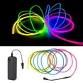 thumbnail image 2 of Tira de luces de neón MaxLax EL Wire Mutilcolor de 3 m con paquete de baterías, 2 of 7