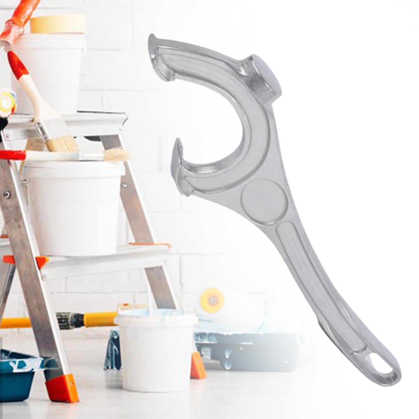 colaxi Bucket Opener Wrench Manual Hand Opener Save Time Save Labors Pail Paint Can Lid Opener Paint Can Lid Remover for Shop Garage Large