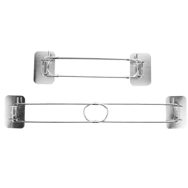 WEUVEB 2 Pcs Barre de Rangement de Douche Réglable en Acier Inoxydable pour Véhicule Récréatif et Salle de Bain
