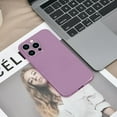 thumbnail image 5 of Case Compatible with IPhone 15 Pro 6.1 Inches, Straight Edge Fine Hole Soft Liquid Silica Gel Military Grade Shockproof Fingerprint Protection(Cherry Blossom Purple), 5 of 14