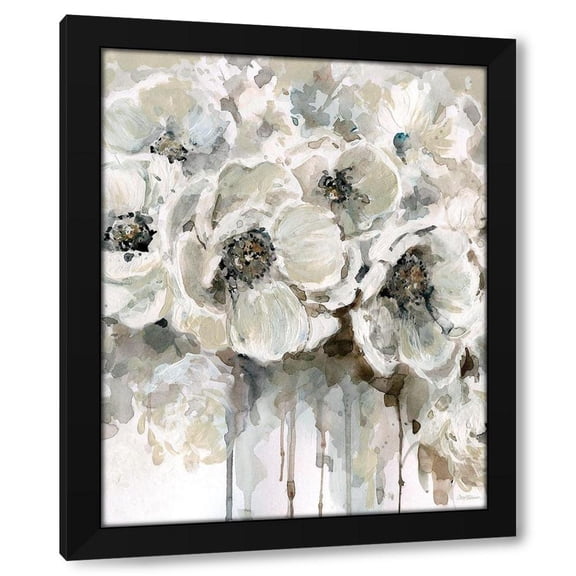Carol Robinson 12x14 Black Modern Wood Framed Wall Art Titled - Soft Fragrance I