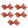 thumbnail image 3 of 5 Pares De Botones De Rana Con Nudo Chino De Pez Dorado Para Bolso Colgante Hanfu DIY Albaricoque Rojo Sunnimix Botón de rana de nudo chino, 3 of 8