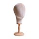 thumbnail image 1 of Cabeza de maniquí con soporte para exhibición de pelucas, circunferencia de la cabeza: 54 cm (16,34 pulgadas), uso versátil para peluquería doméstica, beige, 1 of 8