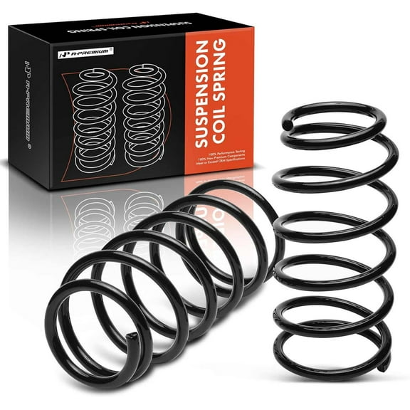A-Premium 2Pcs Front Suspension Coil Spring Set Compatible with Chrysler Voyager 2001-2003, Town & Country 2004-2007 & Dodge Caravan 2001-2007, Grand Caravan 2001, Replace# 5006704AA, 5006725AB