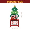 thumbnail image 2 of Wood Block Calendar Christmas Block Design Month Date Display Calendar, 2 of 7
