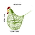 thumbnail image 3 of CQCYD under $5 Egg Basket, Iron Wire Egg Storage Basket, Kitchen Chicken Shape Egg Holder Countertop Decor, Rustic Farmhouse Fruit Vegetable Basket, Lockable Hanging Pantry Storage, 3 of 9