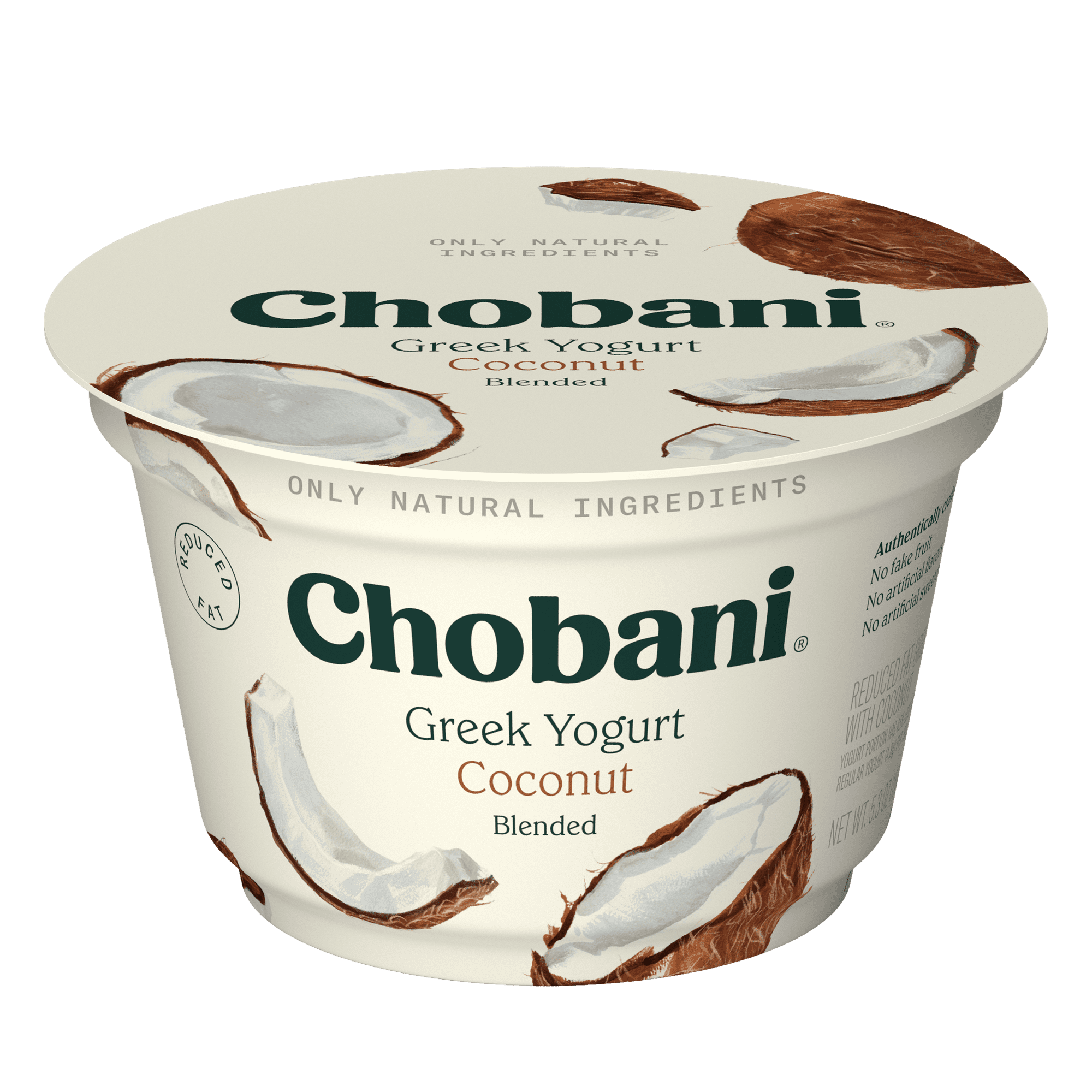 Chobani Low-Fat Greek Yogurt Coconut Blended 5.3 oz Cup