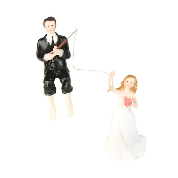 LAMIRO Romantic Wedding Cake Topper Decoration Bride and Groom Figure