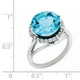 thumbnail image 2 of Primal Silver Sterling Silver Rhodium-plated White Topaz and Blue Topaz Ring, 2 of 4