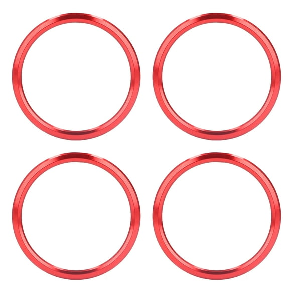 Embellecedor de cubierta de ventilación de aire acondicionado, 4 piezas/juego, decoración de apertura de ventilación de aire acondicionado, cubierta de anillo de salida de CA, rendimiento inigualable
