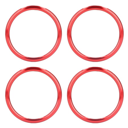 

4Pcs/Set Air Conditioner Vent Opening Cover Trims Aluminium Alloy Replacement for Chevrolet Camaro 2016‑2019Red