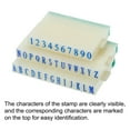 thumbnail image 3 of Uxcell 5mm Plastic Font Size 5 Numeral 0-9 Alphabet A-Z Detachable Number Letter Stamp Set, 3 of 5