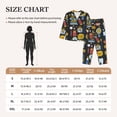 thumbnail image 4 of Fotbe Teeth Pattern Long Sleeve Pajama Set for Women,Sleepwear Set,2-piece Loungewear Set,Soft PJs Comfy Nightwear with Pockets -X-Large, 4 of 7