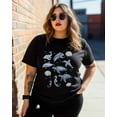 thumbnail image 3 of T Shirts for Women Short Sleeve Cotton Crewneck T-Shirt, Sketch Dolphin Turtle Seahorse Shell Tee Tops Casual Basic T-Shirts, XS-5XL Black L, 3 of 7