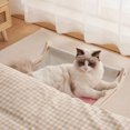 thumbnail image 2 of Maytalsory Wide Application Cat Window Bed Any Window In Home Balcony Window Cat Hammock Cat Window Hanging Bed Grayish yellow, 2 of 6