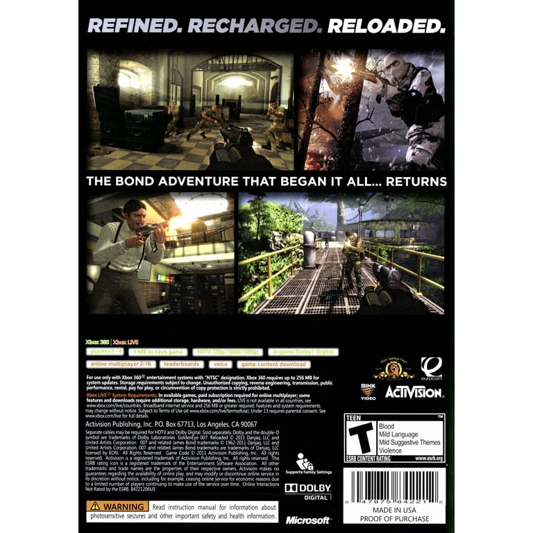 Free Shipping! GoldenEye 007: Reloaded - Xbox 360 - Walmart.com