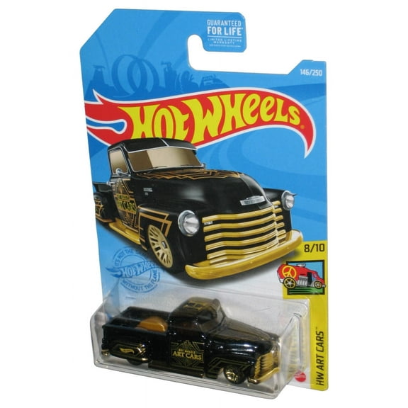 Hot Wheels HW Art 8/10 (2020) Black La Troca Toy Truck 146/250