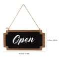Open Sign Close. Sign SOPOTUTU Black Wooden Open Closed Sign for Business, Double Sided Wood ...
