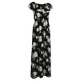 thumbnail image 1 of Vestido Largo Maxi Impresión Floral Sin Tirantes Verano Mujeres Club de Noche Regreso a Casa - Black1 L L Sunnimix Vestido sin tirantes floral de la playa, 1 of 8