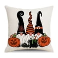 thumbnail image 2 of Pandiboks 18x18in Decorative Pillow Covers Halloween Couch Pillow Covers Multicolor Square Witch'S Hat Linen Autumn for Den、Outdoor, 2 of 5