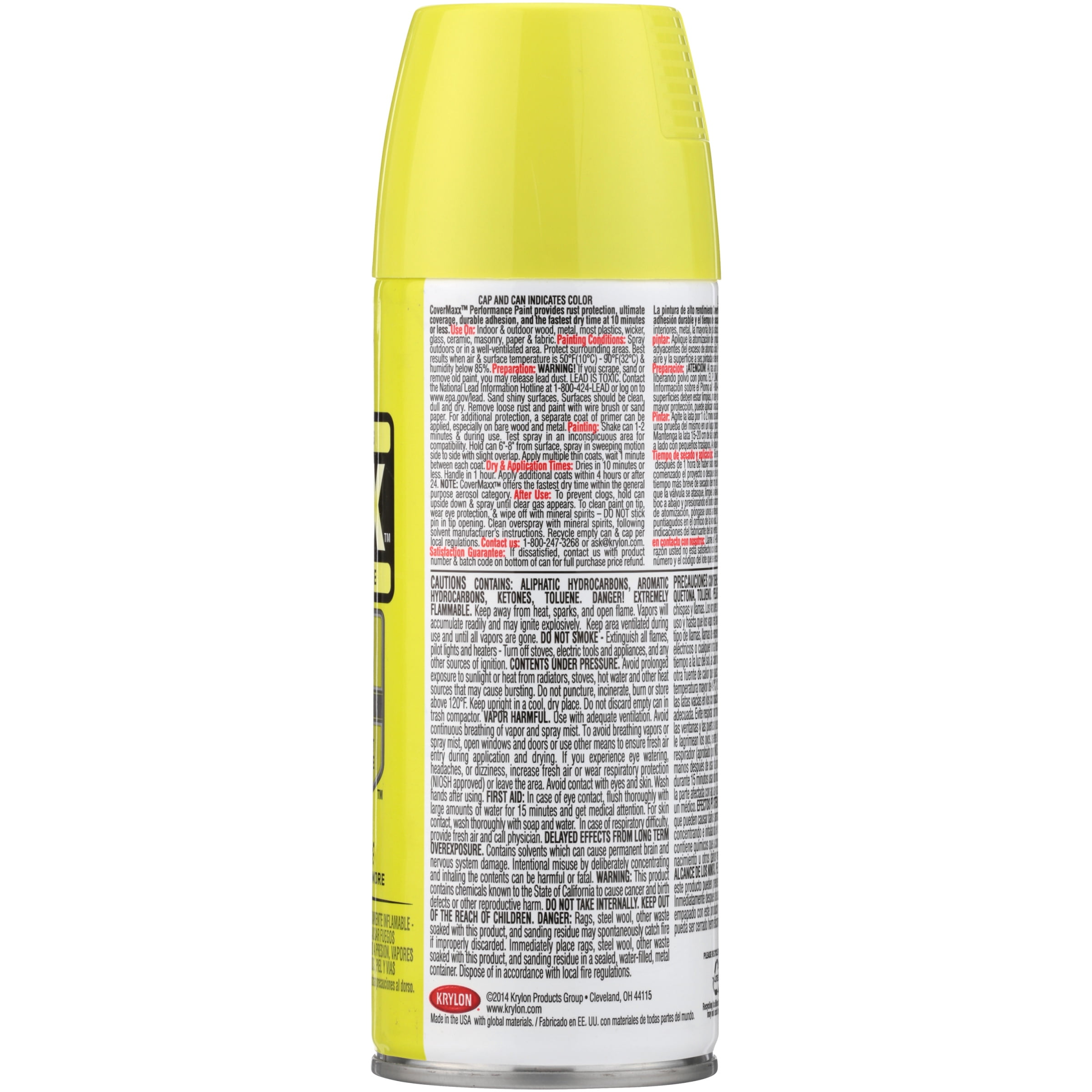 Krylon® Colormaxx Gloss Citrus Green Spray Paint & Primer, 12 oz