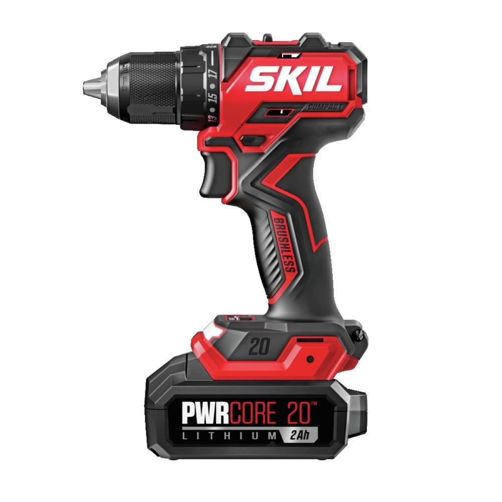 Skil DL6293B-10 20V PWRCORE 20 Brushless Compact Lithium-Ion 1/2 in. Cordless Drill Driver Kit (2 Ah)