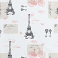 thumbnail image 5 of Beatrice Home Fashions, Whimsical Print 4PC Sheet Set, Queen, Paris Postale, 5 of 6