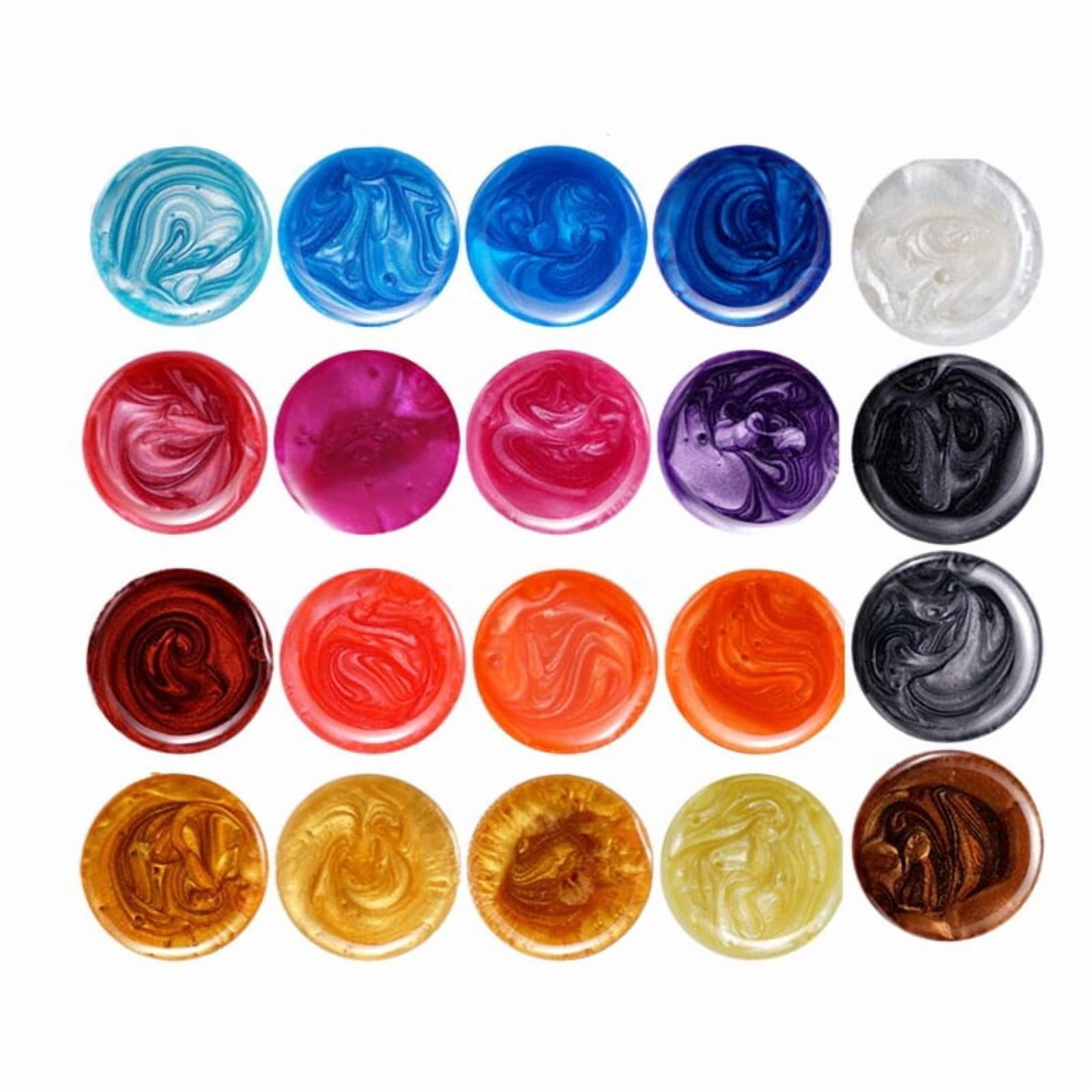 24 Colors Pearlescent Natural Mica Mineral Powder Epoxy Resin Dye Pearl Pigment